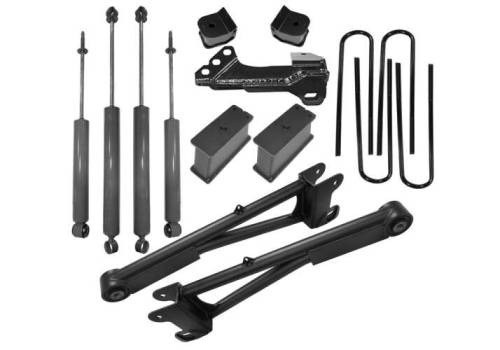 SuperLift - K1044 | Superlift 2 Inch Spacer Lift Kit with Radius Arms And Superlift Shocks (F250, F350 Super Duty 4WD)