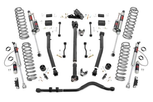 Rough Country - 62840 | Rough Country 3.5 Inch Lift Kit For Jeep Wrangler JL 4WD 2 Door | Non-Rubicon, M1 Monotube Shocks