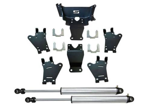 SuperLift - 92765-1 | Superlift Dual Steering Stabilizer Kit - Radflo Shocks (2017-2025 F450, F550 4WD)