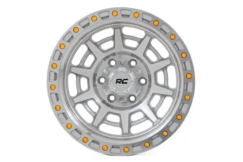 Rough Country - 85170010C | Rough Country 85 Series Wheel | Simulated Beadlock / Full Machine / 17x9 | 8x6.5 | +0mm