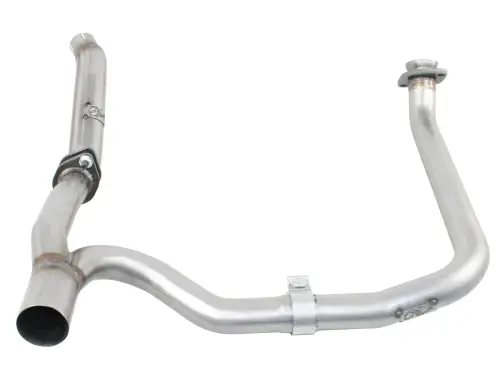 Afe - Advance Flow Engineering - 48-06210 | AFE Power Twisted Steel Loop Delete Down-Pipe & Y-Pipe 2" to 2-1/2" Aluminized Steel Exhaust System (2012-2018 Wrangler JK Unlimited V6-3.6L)