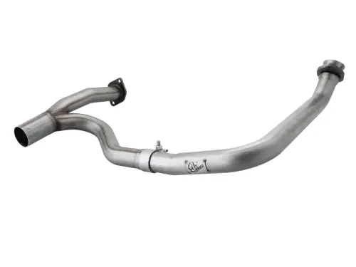 Afe - Advance Flow Engineering - 48-46208 | AFE Power Twisted Steel Loop Delete Down-Pipe & Y-Pipe 2" to 2-1/2" Aluminized Steel Exhaust System (2012-2018 Wrangler JK V6-3.6L)