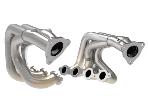 Afe - Advance Flow Engineering - 48-34148 | AFE Power Twisted Steel 304 Stainless Steel Long Tube Header (2020-2025 Corvette (C8) V8-6.2L)