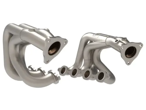 Afe - Advance Flow Engineering - 48-34148-T | AFE Power Twisted Steel 304 Stainless Steel long Tube Header w/ Titanium Ceramic Coating (2020-2025 Corvette (C8) V8-6.2L)
