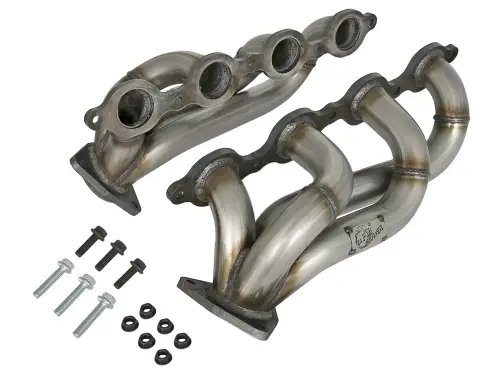 Afe - Advance Flow Engineering - 48-44003 | AFE Power Twisted Steel 1-3/4 IN Stainless Steel Short Tube Header (2014-2019 Silverado, Sierra 1500 V8-5.3L, 6.2L)