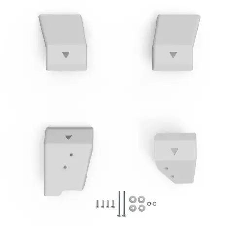 RIVAL 4X4 - 2333.4503.1.6 | RIVAL Aluminum Front And Rear Lower Control Arms Skid Plate (2023-2025 Grenadier, Quartermaster)