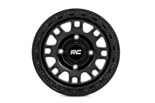 Rough Country - 82150730 | Rough Country 82 Series Wheel | UTV / Semi Gloss Black / 15x7 / 4x156 / +10mm