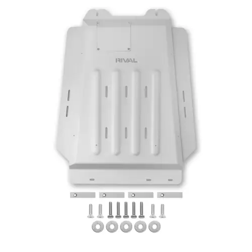 RIVAL 4X4 - 2333.1811.1.6 | RIVAL Aluminum Transmission Catalytic Converter Skid Plate (2015-2025 F150 PowerBoost Only)