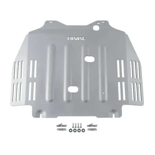 RIVAL 4X4 - 2333.9567.1.6 | RIVAL Aluminum Transmission Catalytic Converter Skid Plate (2021-2025 Tundra Crew Max V6)