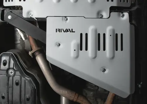 RIVAL 4X4 - 2333.9568.1.6 | RIVAL Aluminum Transfer Case Skid Plate (2021-2025 Tundra Crew Max, 2022-2025 Sequoia)