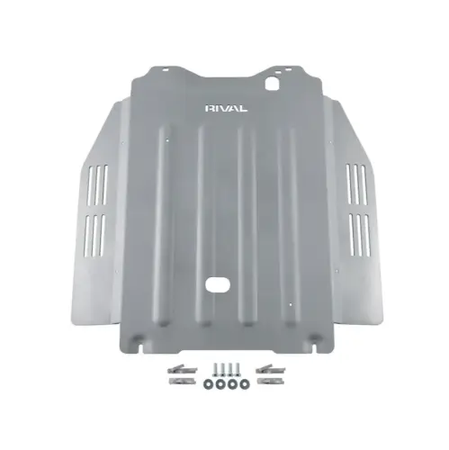RIVAL 4X4 - 2333.9569.1.6 | RIVAL Aluminum Transmission Catalytic Converter Skid Plate (2021-2025 Tundra Crew Max HYBRID, 2022-2025 Toyota Sequoia)