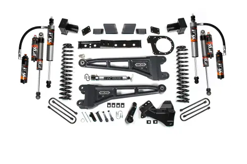 BDS Suspension - BDS2258FPE | BDS Suspension 7 Inch Lift Kit With Radius Arm For Ford F-250 / F-350 Super Duty 4WD Diesel | Rear Lift Block Kit, Fox 2.5 Performance Elite Shocks