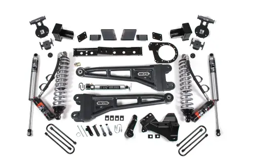 BDS Suspension - BDS2258PES | BDS Suspension 7 Inch Lift Kit With Radius Arm For Ford F-250 / F-350 Super Duty 4WD Diesel | Rear Lift Block Kit, Fox 2.5 Performance Elite Shocks