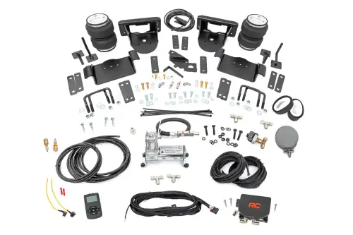 Rough Country - 10009WC | Rough Country Air Spring Kit With Onboard Air Compressor & Wireless Remote (2021-2025 F150 4WD)