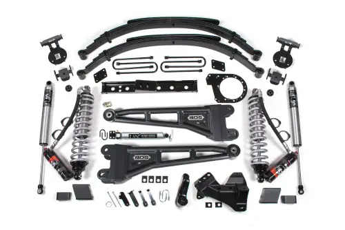 BDS Suspension - BDS2259PPS | BDS Suspension 7 Inch Lift Kit With Radius Arm For Ford F-250 / F-350 Super Duty 4WD Diesel | Rear Lift Leaf Springs, Fox 2.5 Performance Series HTO Shocks