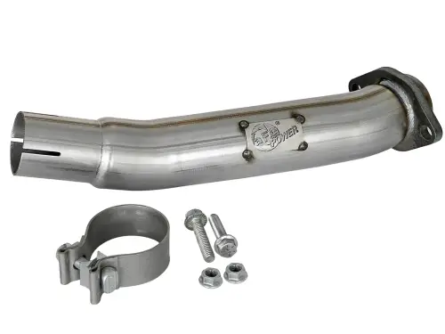 Afe - Advance Flow Engineering - 48-48024 | AFE Power Twisted Steel 2-1/2 IN 409 Stainless Steel Loop Delete Pipe (2018-2025 Wrangler JL, 2020-2025 Gladiator JT V6-3.6L)