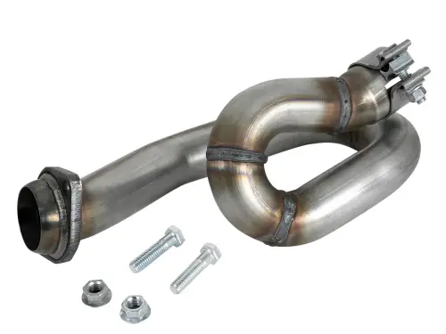 Afe - Advance Flow Engineering - 48-48027 | AFE Power Twisted Steel 2 IN 409 Stainless Steel Loop-Relocation Pipe (2018-2025 Wrangler JL, 2020-2025 Gladiator JT V6-3.6L)