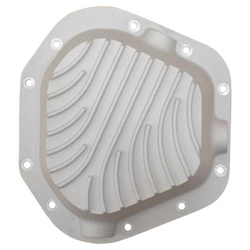 PML Covers - 9426-AC | PML Cover Dana 60, 70 Rear With Patterned Fins Differential Cover For Dodge Ram / Ford F-250, F-350, E-250 & E350 | Natural As-Cast Finish