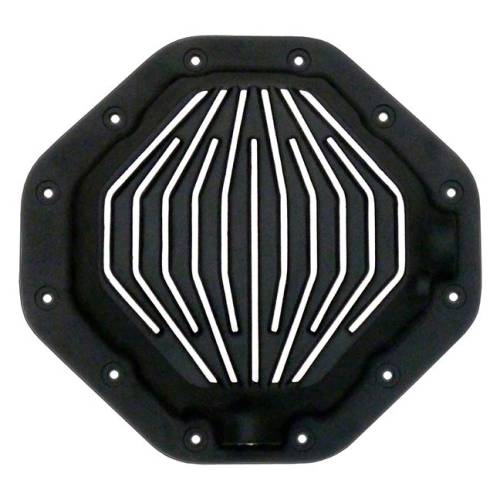 PML Covers - 9518-B | PML Cover Chrysler 9.25 12 Bolt Differential Cover For Dodge Ram 1500, Dakota & Durango | Black Powder Coated