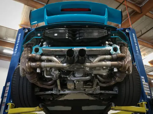 Afe - Advance Flow Engineering - 49C36434 | AFE Power MACH Force-Xp 304 Stainless Steel Secondary Muffler Delete Pipe (2014-2019 911 GT3 H6-3.8L, 4.0L)