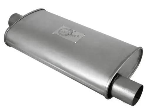 Afe - Advance Flow Engineering - 49M00002 | AFE Power Scorpion 2-1/2" Aluminized Steel Chambered Center-Offset Muffler
