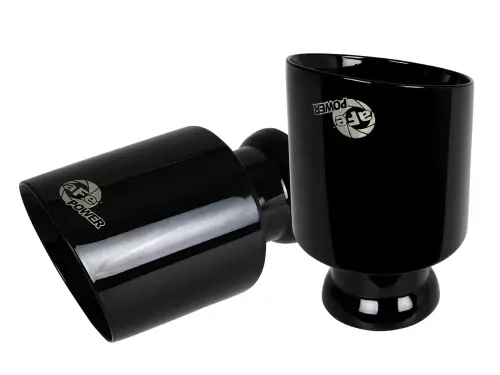 Afe - Advance Flow Engineering - 49C32068-B | aFe Power MACH Force-Xp 4-1/2 IN Black Direct-Fit Exhaust Tip Set (2015-2023 Charger Hellcat V8-6.2L, 6.4L)