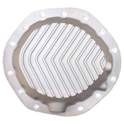 PML Covers - 9504-3-AC | PML Cover GM 9.5 14 Bolt, Patterned Fins For Chevrolet Silverado 1500 & 1500HD / GMC Sierra 1500 & 1500HD | Natural As-Cast Finish, Stock Bolt Size 5/16 Inch  -18x7/8 (-3)