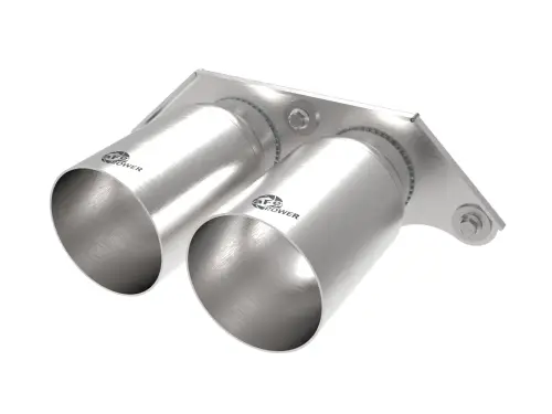 Afe - Advance Flow Engineering - 49C36435-H | aFe Power MACH Force-Xp 4 IN 304 Stainless Steel Bolt-On Exhaust Tips Brushed Finish (2014-2019 911 GT# H6-3.8L, 4.0L)