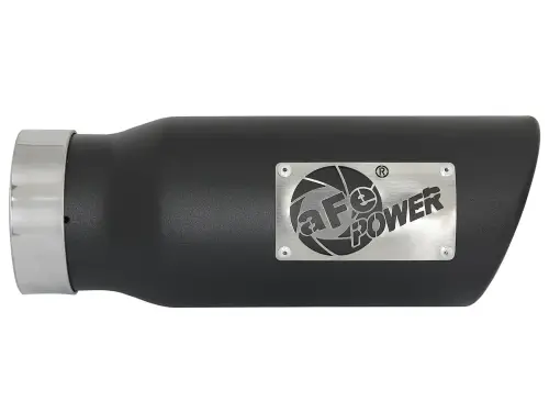 Afe - Advance Flow Engineering - 49T35451-B12 | aFe Power MACH Force-Xp 409 Stainless Steel Clamp-on Exhaust Tip Black Right