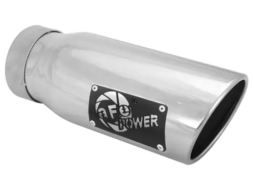 Afe - Advance Flow Engineering - 49T35451-P12 | aFe Power MACH Force-Xp 409 Stainless Steel Clamp-on Exhaust Tip Polished Right