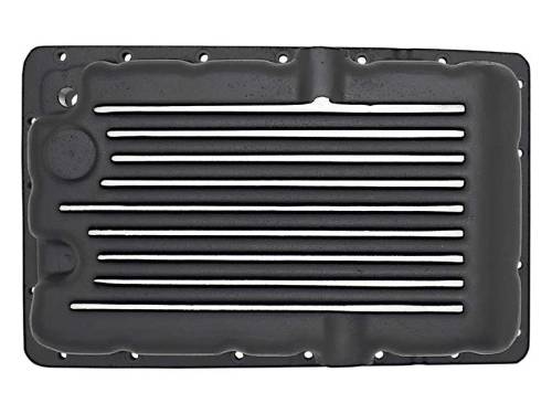 PML Covers - 11076-B | PML Cover AW4 Deep Transmission Pan For Jeep Cherokee (XJ) / Wagoneer / Comanche (MJ) / Grand Cherokee (ZJ) | Black Powder Coat Finish
