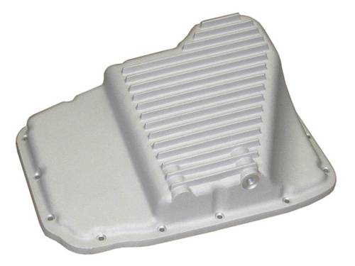 PML Covers - 110478-AC | PML Cover Chrysler Dodge 68RFE, 66RFE, 65RFE, 545RFE, 45RFE Stock Capacity Transmission Pan For Dodge Ram 1500, 2500 & 3500 / Durango | Natural As-Cast Finish
