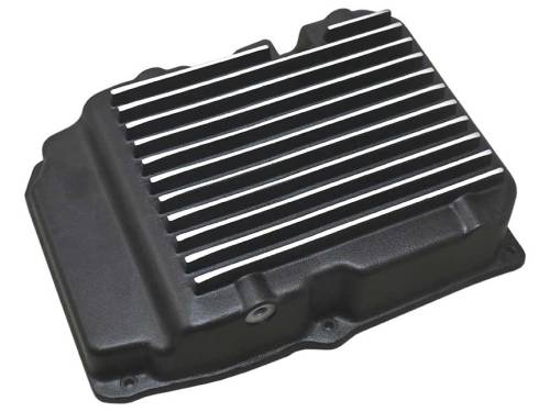 PML Covers - 11117-B | PML Cover Chrysler Mercedes NAG1, 722.6, W5A580, W5A380, W5J400 Deep 2 Quarts Over Transmission Pan For Jeep Grand Cherokee / Chrysler 300 & 300C / Dodge Charger & Challenge | Black Powder Coat Finish