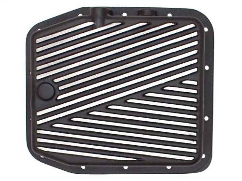 PML Covers - 9685-1-B | PML Cover Ford AOD Deep Transmission Pan For Ford Trucks & Bronco / Lincoln Town Cars | Black Powder Coat Finish