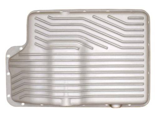 PML Covers - 9323-AC | PML Cover Ford E4OD, 4R100 Deep Transmission Pan For Ford F-250, F-350, F-450, F-550, F-150 Lightning & Excursion / Lincoln Navigator | Natural As-Cast Finish