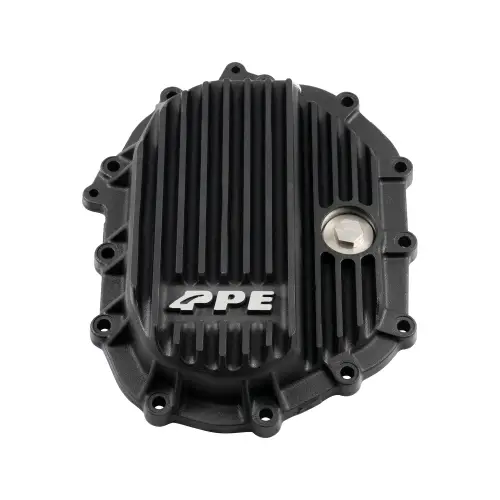Pacific Performance Engineering - 138041020 | PPE Performance Heavy-Duty Cast Aluminum Front Differential Cover Black Finish (2011-2025 Silverado, Sierra 2500 HD, 3500 HD | 12 Bolt)
