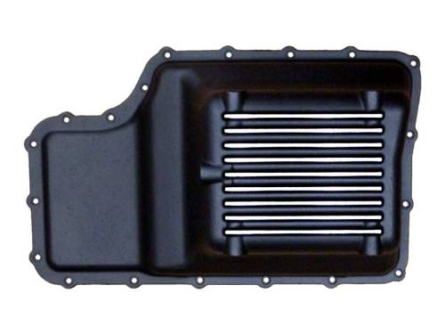 PML Covers - 11085-B | PML Cover Ford 6R140 Deep Transmission Pan For Ford F-250, F-350, F-450, F-550 Super Duty | Black Powder Coat Finish