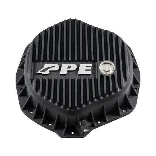Pacific Performance Engineering - 138051020 | PPE Performance Heavy-Duty Cast Aluminum Rear Differential Cover Black Finish (2001-2019 Silverado, Sierra 2500 HD, 3500 HD, 2001-2018 Ram 2500, 3500 | AAM 11.5" 14 Bolt)