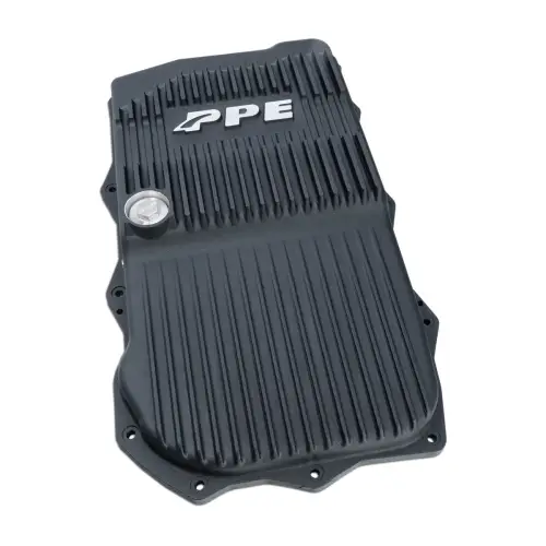 Pacific Performance Engineering - 228153520 | PPE Performance Heavy-Duty Cast Aluminum Transmission Pan Black Finish (2018-2025 Wrangler, Gladiator | 3.6L 850RE)
