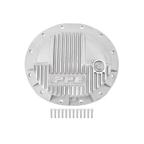 Pacific Performance Engineering - 238042000 | PPE Performance Heavy-Duty Cast Aluminum Front Differential Cover Raw Finish (2013-2025 Ram 2500, 3500 | 9.5" 12 Bolt)