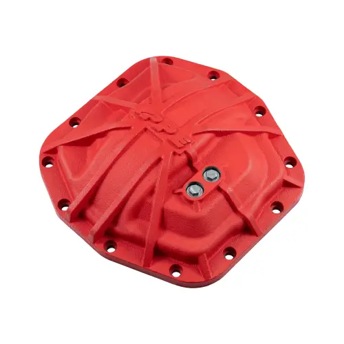 Pacific Performance Engineering - 238043312 | PPE Performance Nodular Iron Front Differential Cover Red Finish (2018-2025 Wrangler, Gladiator | Dana 44 M210 12 Bolt)