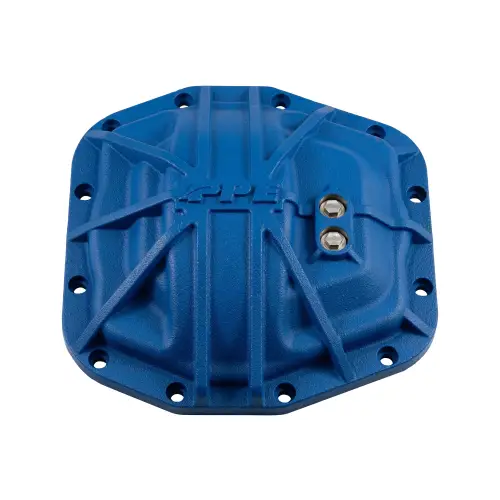 Pacific Performance Engineering - 238043322 | PPE Performance Nodular Iron Front Differential Cover Blue Finish (2018-2025 Wrangler, Gladiator | Dana 44 M210 12 Bolt)