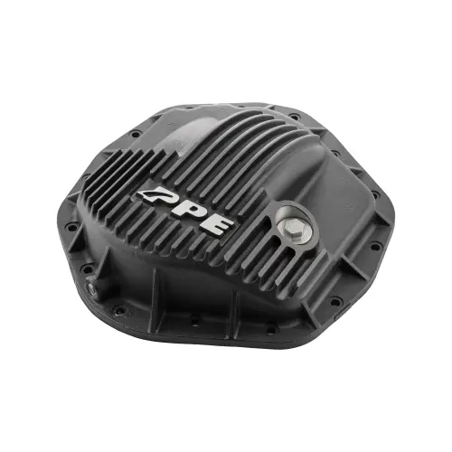 Pacific Performance Engineering - 238051020 | PPE Performance Heavy-Duty Cast Aluminum Rear Differential Cover Black Finish (2001-2019 Silverado, Sierra 2500 HD, 3500 HD, 2001-2018 Ram 2500, 3500 | AAM 11.5" 14 Bolt)