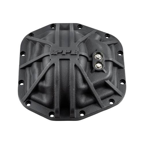 Pacific Performance Engineering - 238053220 | PPE Performance Nodular Iron Rear Differential Cover Black Finish (2018-2025 Wrangler, Gladiator | 2021-2025 Bronco | Dana 44 M220 12 Bolt)