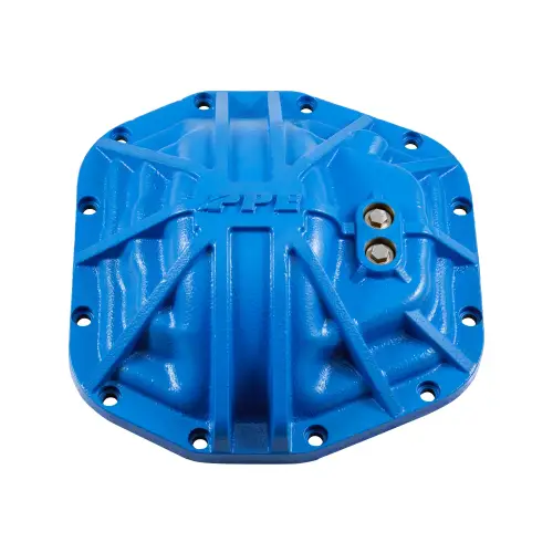 Pacific Performance Engineering - 238053222 | PPE Performance Nodular Iron Rear Differential Cover Blue Finish (2018-2025 Wrangler, Gladiator | 2021-2025 Bronco | Dana 44 M220 12 Bolt)