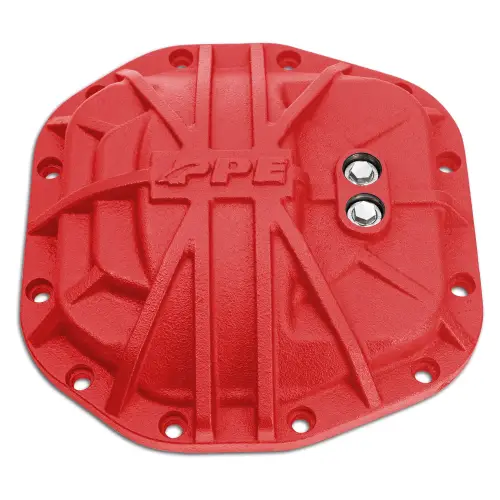 Pacific Performance Engineering - 238053412 | PPE Performance Nodular Iron Rear Differential Cover Red Finish (2018-2025 Wrangler | Dana 35-M200)