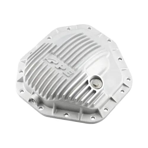 Pacific Performance Engineering - 338052000 | PPE Performance Heavy-Duty Cast Aluminum Rear Differential Cover Raw Finish (2017-2025 F250, F350 Super Duty Dana M275 14 Bolt)