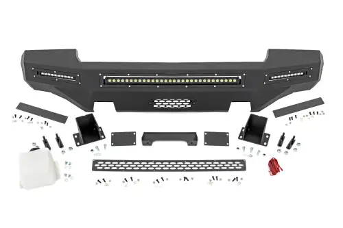 Rough Country - 10913 | Rough Country Front Bumper Wih LED Lights (2007-2013 Sierra 1500)