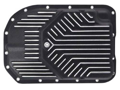 PML Covers - 9437-B | PML Cover GM 4L80E, 4L85E Deep 1997 And Later Transmission Pan For Chevrolet Avalanche, Silverado 2500/3500, Express & Suburban 2500 / GMC Savana, Sierra 2500/3500 / Hummer H1 | Black Powder Coat Finish