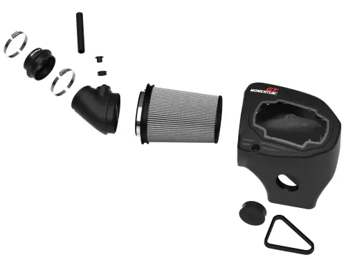 Afe - Advance Flow Engineering - 50-70125D | AFE Power Momentum GT Cold Air Intake System w/ Pro DRY S Filter (2011-2023 Challenger V8-6.4L with Shaker Hood)